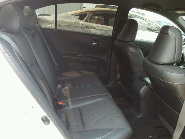 1HGCR2F52GA180542 - 2016 HONDA ACCORD SPO WHITE photo 6