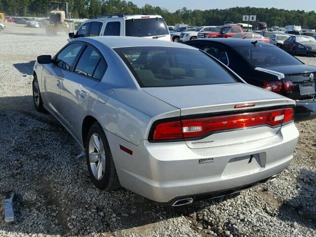 2C3CDXBG7CH296756 - 2012 DODGE CHARGER SE SILVER photo 3