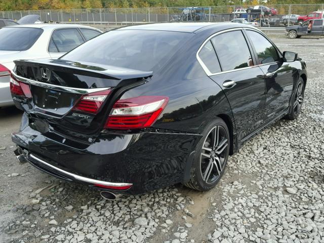 1HGCR2F57HA240154 - 2017 HONDA ACCORD SPO BLACK photo 4