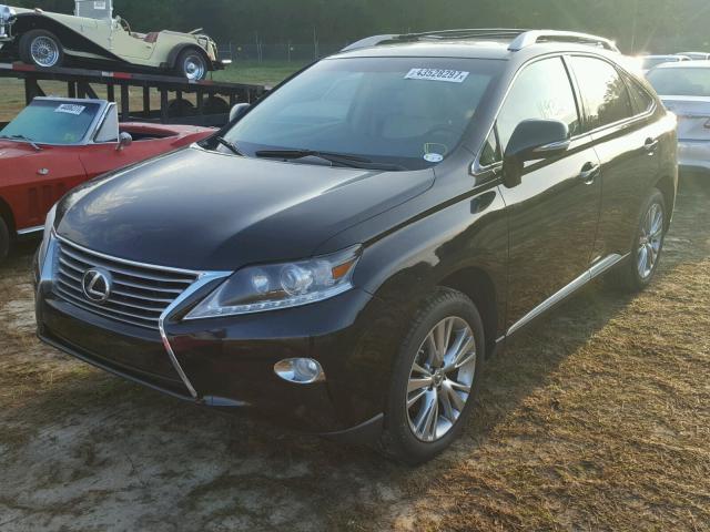 2T2ZK1BA6EC148336 - 2014 LEXUS RX BLACK photo 2