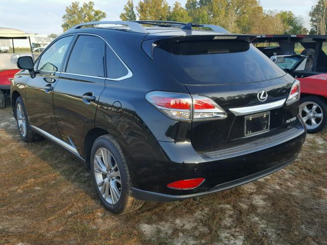 2T2ZK1BA6EC148336 - 2014 LEXUS RX BLACK photo 3