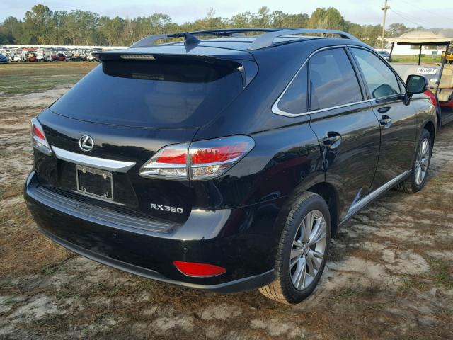 2T2ZK1BA6EC148336 - 2014 LEXUS RX BLACK photo 4