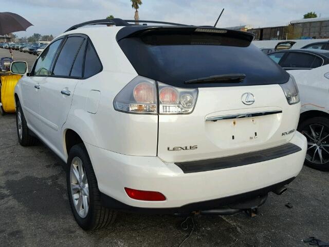 2T2HK31U78C088719 - 2008 LEXUS RX 350 WHITE photo 3