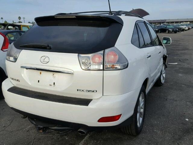 2T2HK31U78C088719 - 2008 LEXUS RX 350 WHITE photo 4