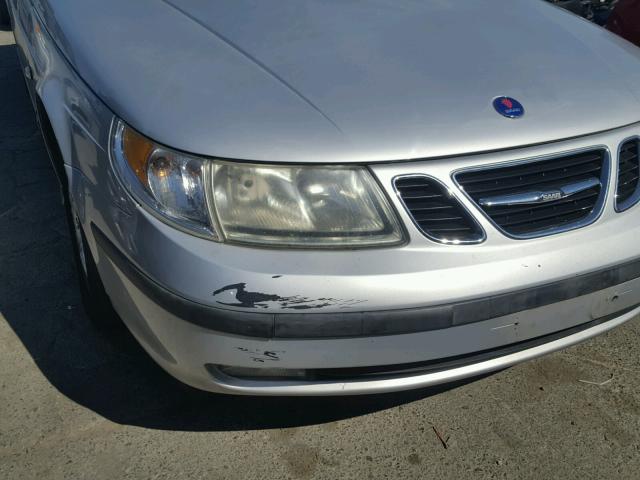 YS3ED49A653509067 - 2005 SAAB 9-5 ARC SILVER photo 9