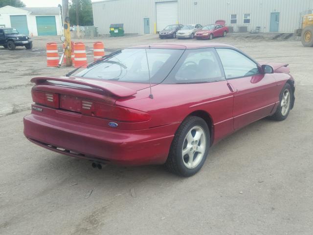 1ZVCT22BXP5142297 - 1993 FORD PROBE GT MAROON photo 4