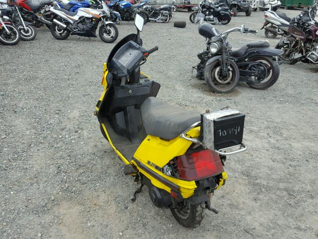 JH2KF0123GK103782 - 1986 HONDA CH150 YELLOW photo 3