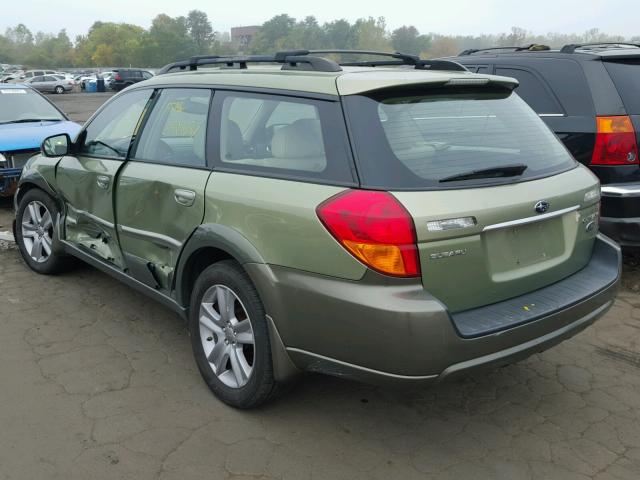 4S4BP86C954363624 - 2005 SUBARU LEGACY GREEN photo 3