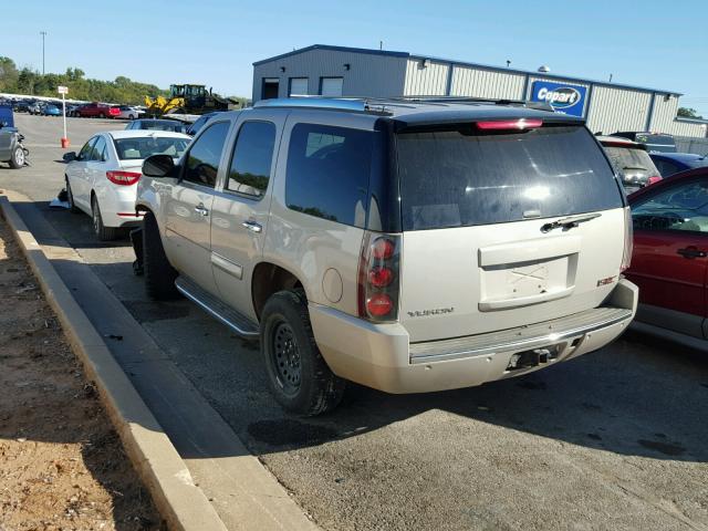 1GKFK63817J258707 - 2007 GMC YUKON DENA TAN photo 3