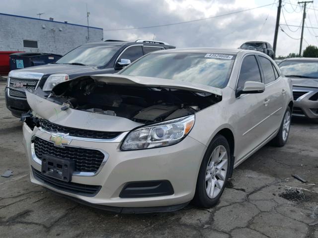 1G11C5SL4FF345322 - 2015 CHEVROLET MALIBU 1LT ოქროსფერი ფოტო 2