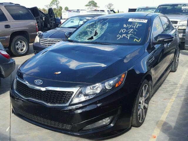 5XXGR4A63CG049596 - 2012 KIA OPTIMA BLACK photo 2