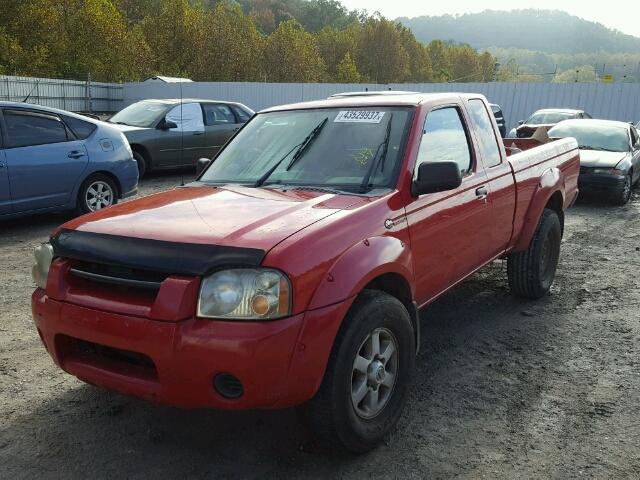 1N6MD26Y03C442551 - 2003 NISSAN FRONTIER K RED photo 2