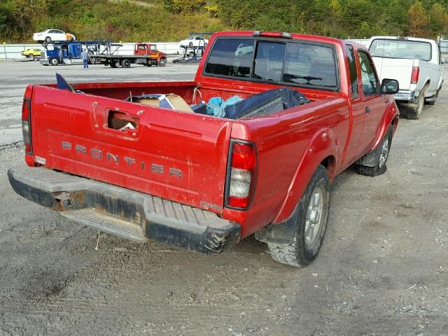 1N6MD26Y03C442551 - 2003 NISSAN FRONTIER K RED photo 4