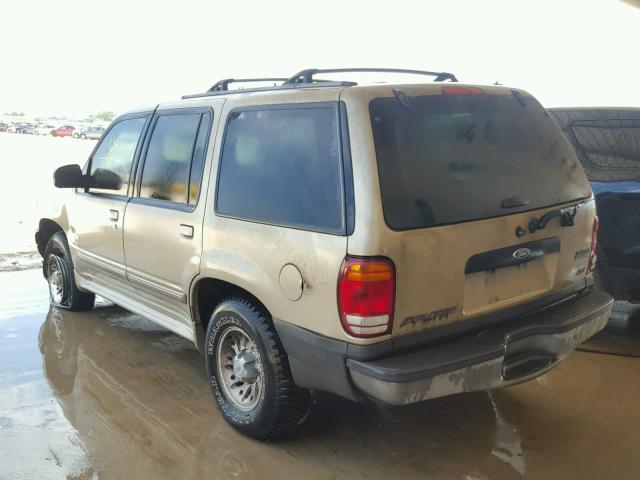 1FMZU62X3YZB34738 - 2000 FORD EXPLORER X GOLD photo 3
