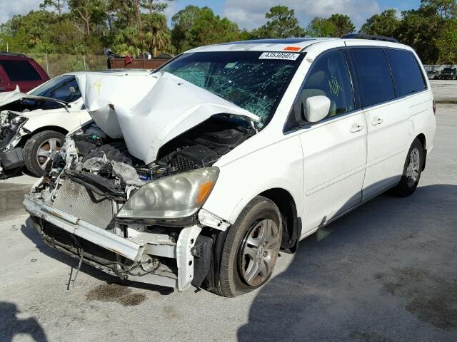 5FNRL38787B071931 - 2007 HONDA ODYSSEY EX WHITE photo 2