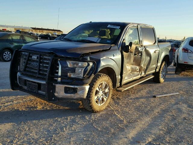 1FTEW1EP7GKD22410 - 2016 FORD F150 SUPER BLACK photo 2