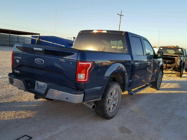 1FTEW1EP7GKD22410 - 2016 FORD F150 SUPER BLACK photo 4