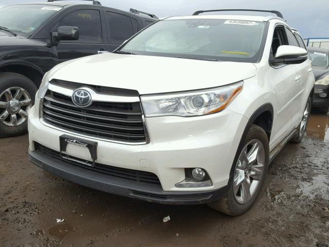 5TDDKRFH1GS260279 - 2016 TOYOTA HIGHLANDER WHITE photo 2