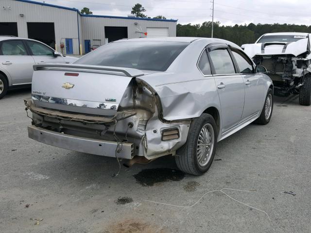 2G1WB5EK3A1158679 - 2010 CHEVROLET IMPALA SILVER photo 4