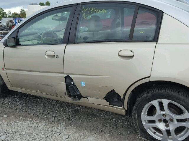 1G8AL52F13Z146699 - 2003 SATURN ION LEVEL BEIGE photo 9