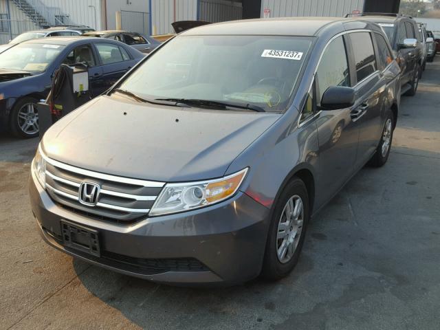 5FNRL5H27BB099891 - 2011 HONDA ODYSSEY LX CHARCOAL photo 2