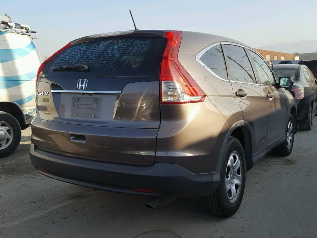 2HKRM3H33EH532123 - 2014 HONDA CR-V LX BROWN photo 4