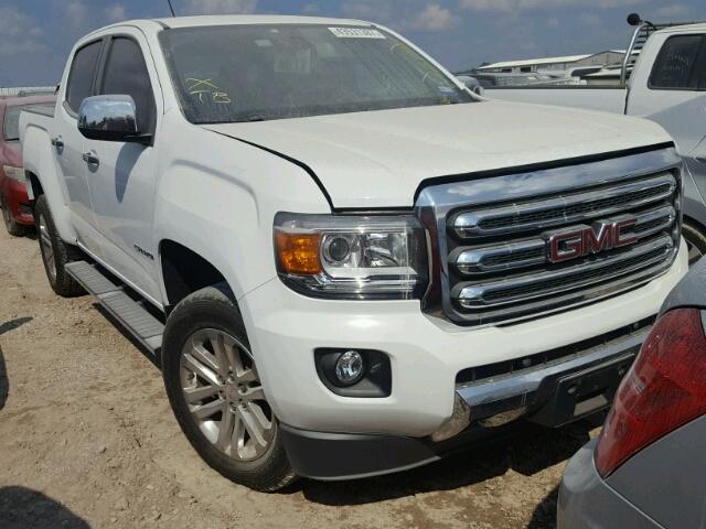 1GTG5CE3XF1175735 - 2015 GMC CANYON SLT WHITE photo 1