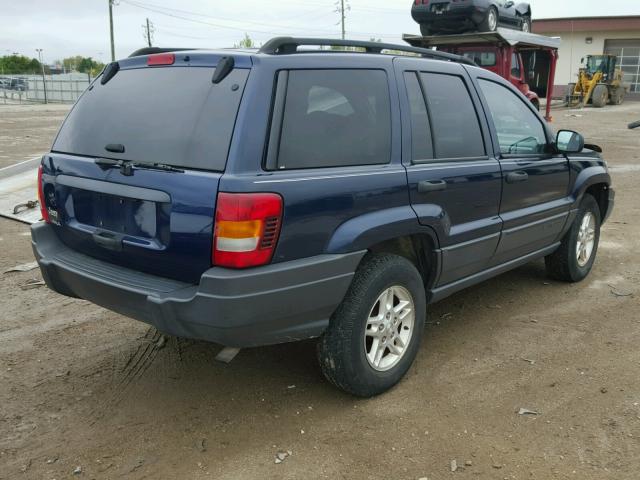 1J4GW48S94C239071 - 2004 JEEP GRAND CHER BLUE photo 4