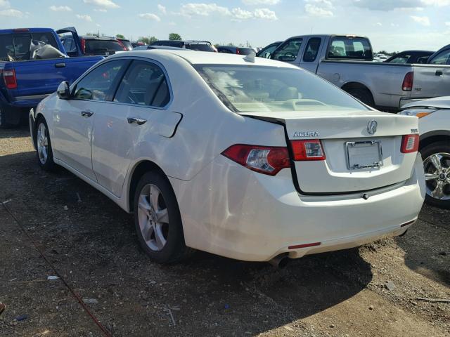 JH4CU2F64AC016838 - 2010 ACURA TSX WHITE photo 3