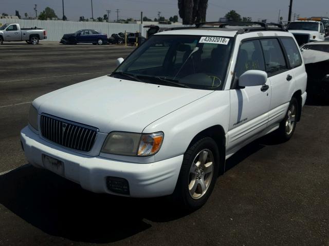 JF1SF65652G710955 - 2002 SUBARU FORESTER S WHITE photo 2