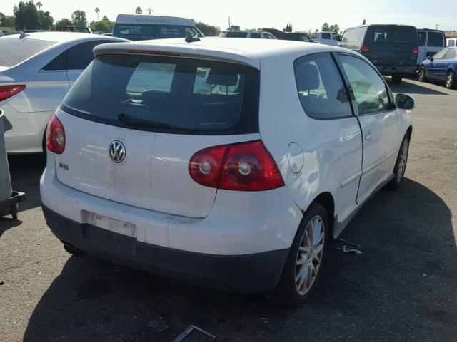 WVWEV71K67W037125 - 2007 VOLKSWAGEN NEW GTI WHITE photo 4