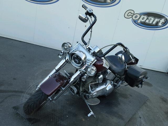 1HD1BX5498Y026966 - 2008 HARLEY-DAVIDSON FLSTF 105T BURGUNDY photo 2