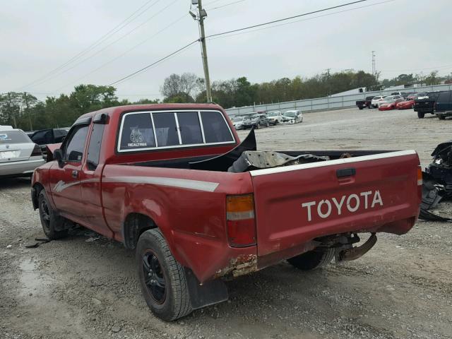 JT4RN93P8P5080327 - 1993 TOYOTA PICKUP 1/2 RED photo 3