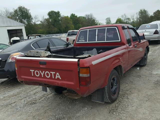 JT4RN93P8P5080327 - 1993 TOYOTA PICKUP 1/2 RED photo 4