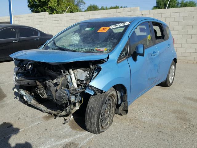 3N1CE2CPXEL394462 - 2014 NISSAN VERSA NOTE BLUE photo 2