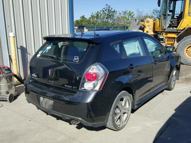 5Y2SN67059Z400485 - 2009 PONTIAC VIBE BLACK photo 4