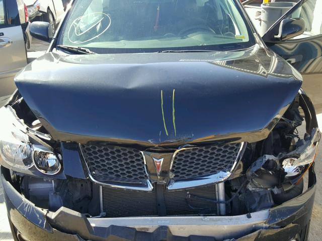 5Y2SN67059Z400485 - 2009 PONTIAC VIBE BLACK photo 7