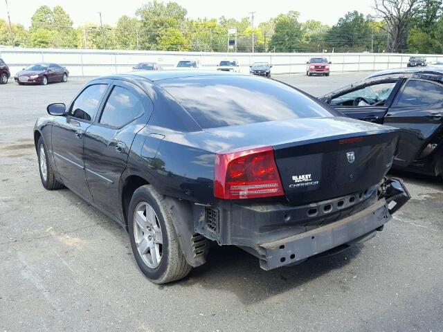 2B3KA43G16H531798 - 2006 DODGE CHARGER SE BLACK photo 3