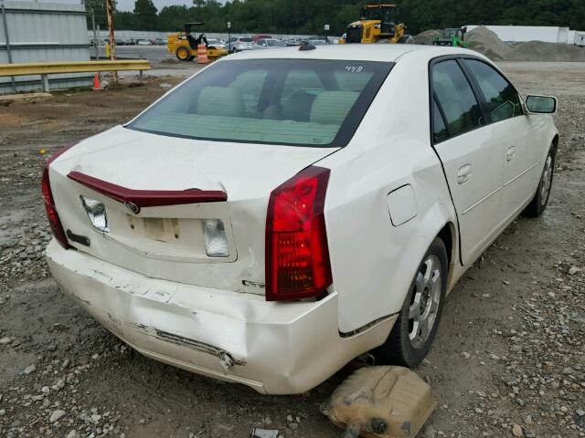 1G6DM577340183232 - 2004 CADILLAC CTS WHITE photo 4