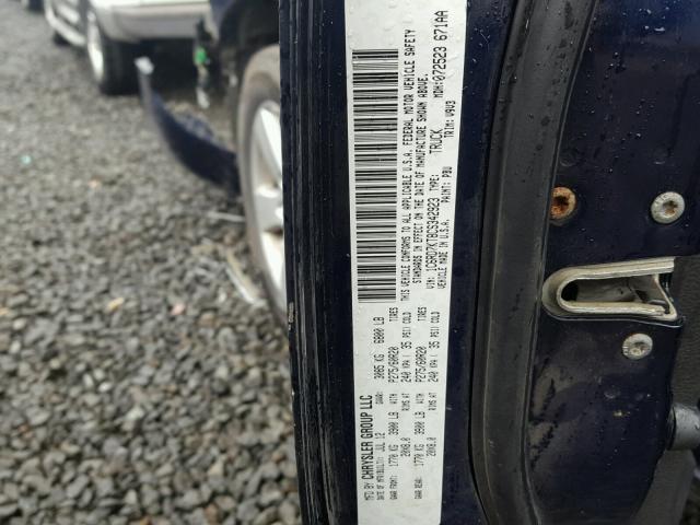 1C6RD7KT8CS342923 - 2012 DODGE RAM 1500 S BLUE photo 10