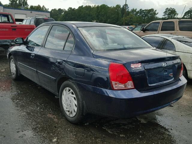 KMHDN46DX5U021146 - 2005 HYUNDAI ELANTRA GL BLUE photo 3