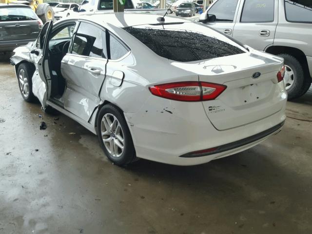 3FA6P0H74DR252465 - 2013 FORD FUSION WHITE photo 3