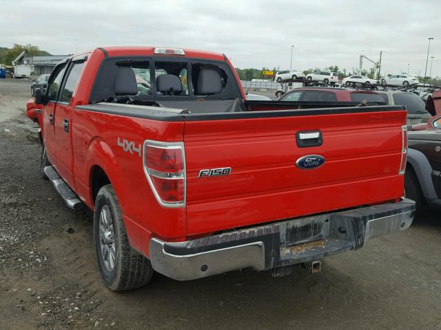 1FTFW1ET7CKE33941 - 2012 FORD F150 SUPER RED photo 3