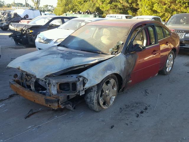 2G1WD58C569348085 - 2006 CHEVROLET IMPALA SUP BURGUNDY photo 2