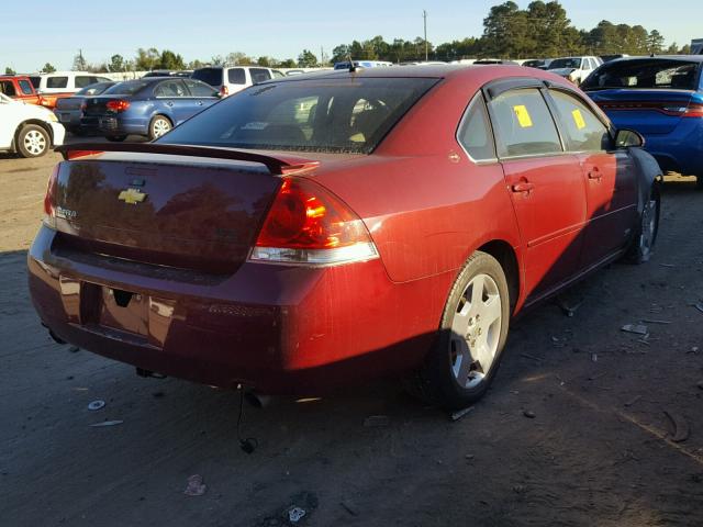 2G1WD58C569348085 - 2006 CHEVROLET IMPALA SUP BURGUNDY photo 4