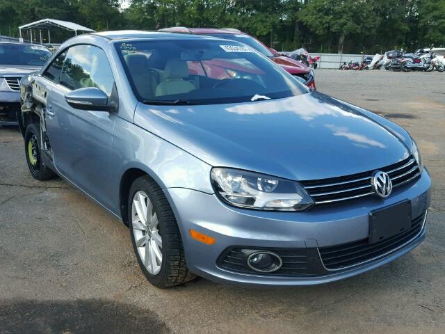 WVWBW7AH3CV016012 - 2012 VOLKSWAGEN EOS KOMFOR BLUE photo 1