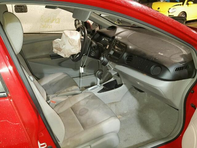 JHMZE2H34DS000580 - 2013 HONDA INSIGHT RED photo 5