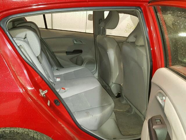 JHMZE2H34DS000580 - 2013 HONDA INSIGHT RED photo 6