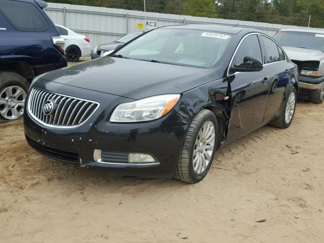 W04GU5GC5B1005525 - 2011 BUICK REGAL CXL BLACK photo 2