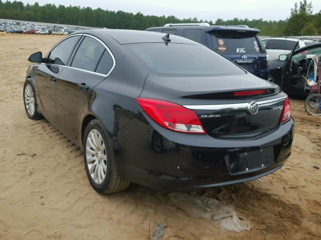 W04GU5GC5B1005525 - 2011 BUICK REGAL CXL BLACK photo 3